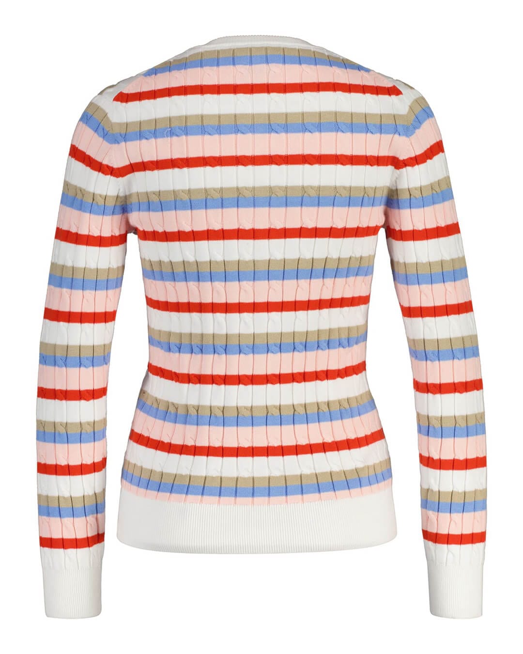 Gant Jumpers Gant Multicolor  Cable Stripe Jumper