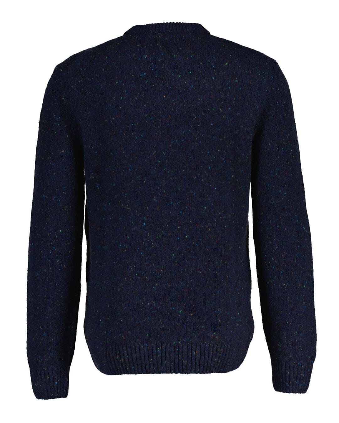 Gant Jumpers Gant Navy Wool Blend Neps C Neck G433 Evening Blue