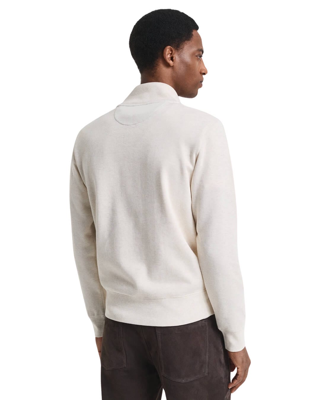 Gant Jumpers Gant SACKER RIB HALF ZIP G130 CREAM