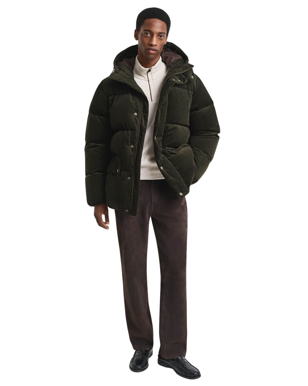 Gant Jumpers Gant SACKER RIB HALF ZIP G130 CREAM