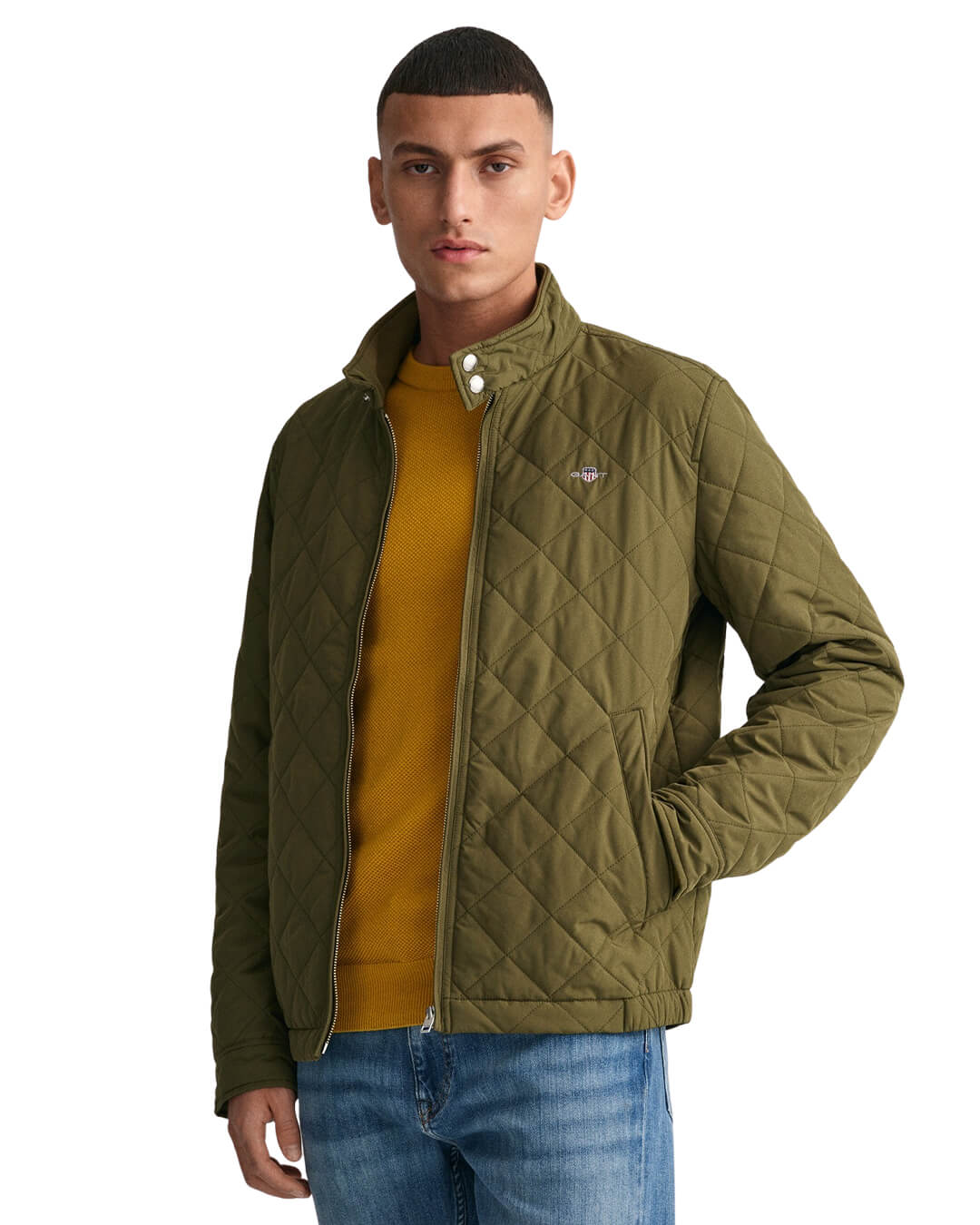 Gant Outerwear Gant Racing Green Quilted Windcheater
