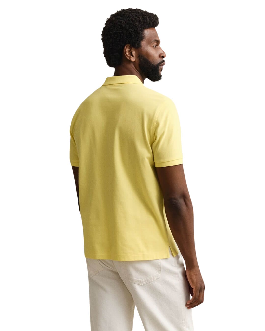 Gant Polo Shirts Gant  Banana Yellow Pique Polo Shirt