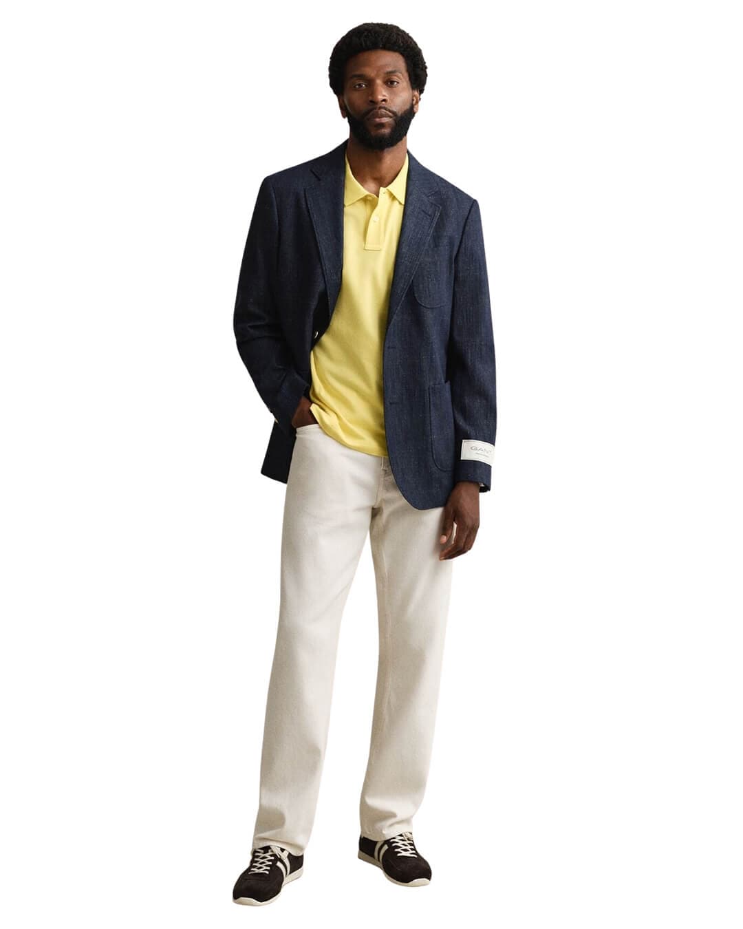 Gant Polo Shirts Gant  Banana Yellow Pique Polo Shirt