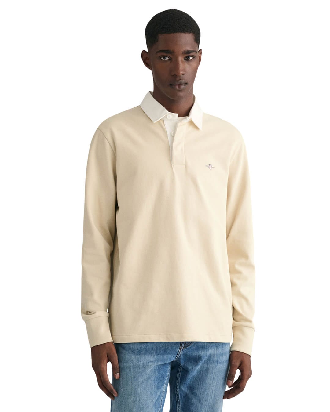 Gant Polo Shirts Gant Beige Shield Heavy Rugger