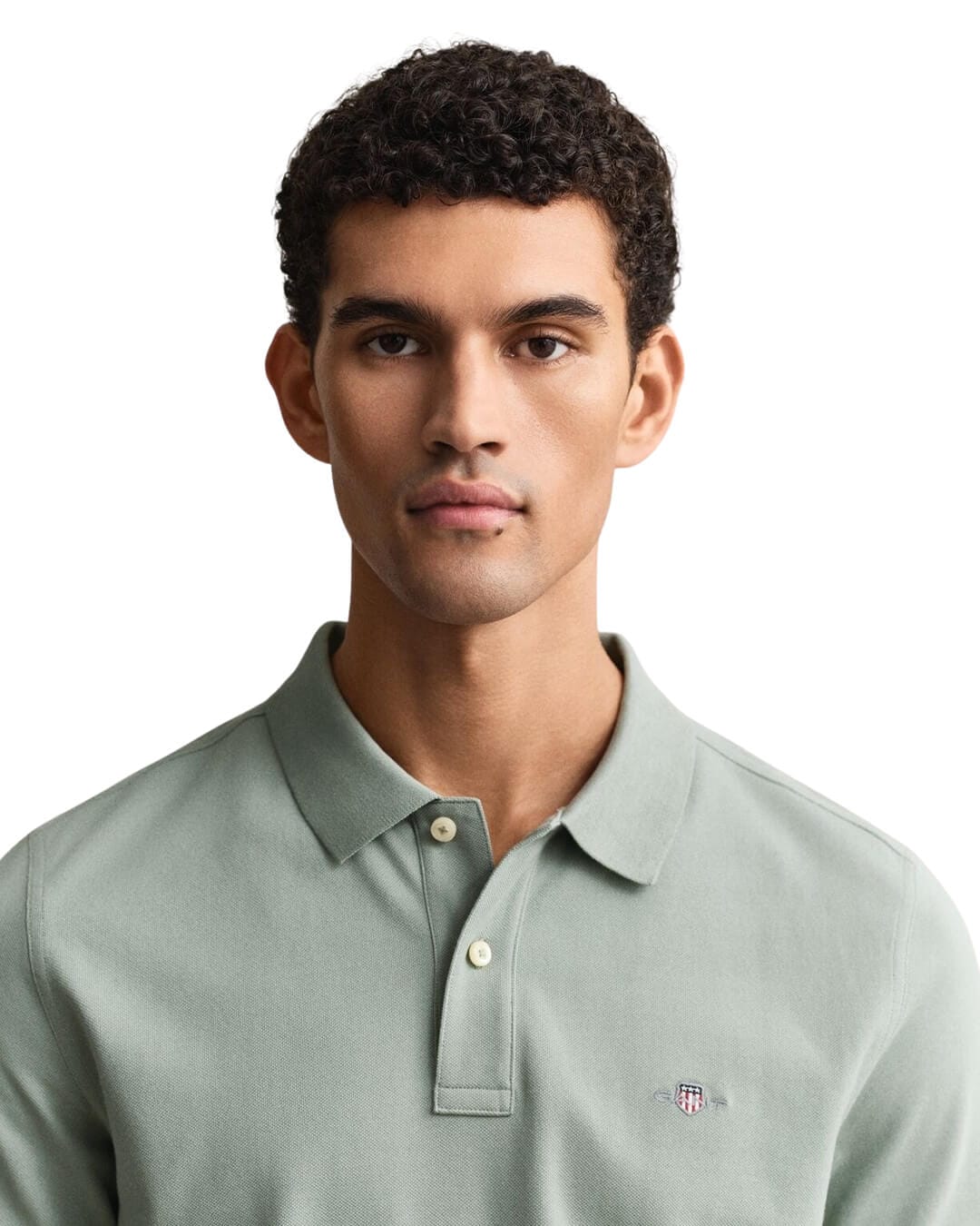 Gant Polo Shirts Gant  Ceramic Grey Pique Polo Shirt