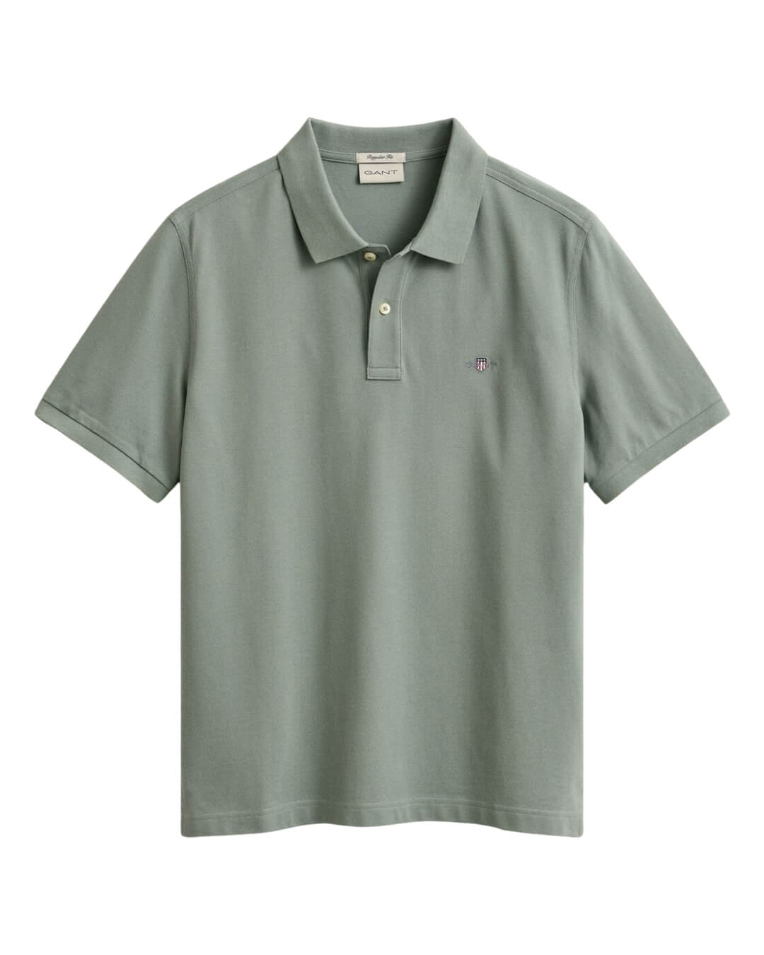 Gant Polo Shirts Gant  Ceramic Grey Pique Polo Shirt