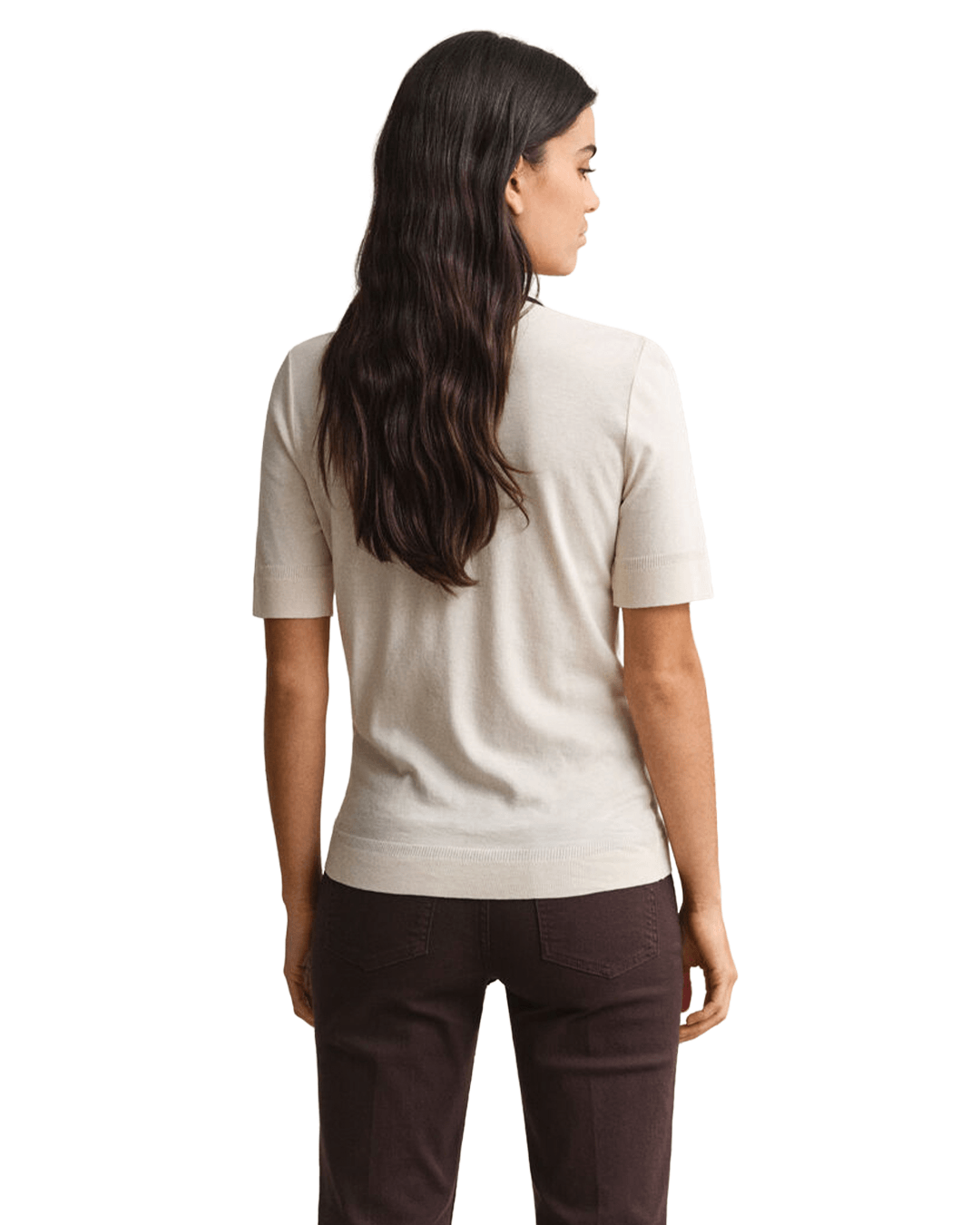 Gant Polo Shirts Gant Cream Gant Seamless Polo Top G130 Cream