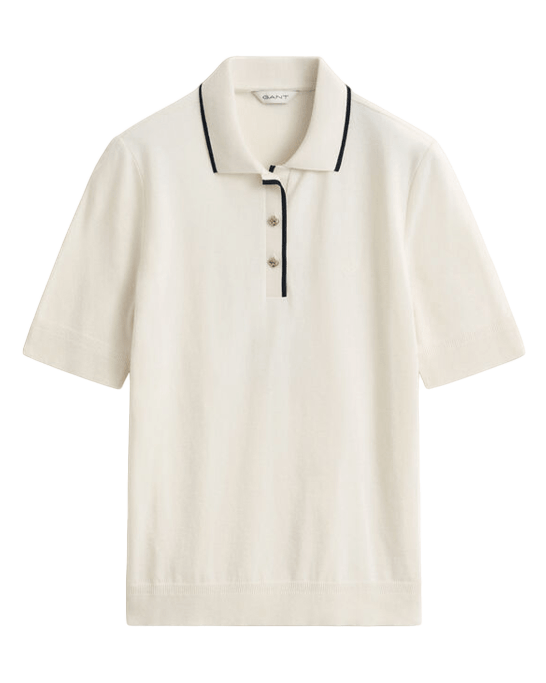 Gant Polo Shirts Gant Cream Gant Seamless Polo Top G130 Cream