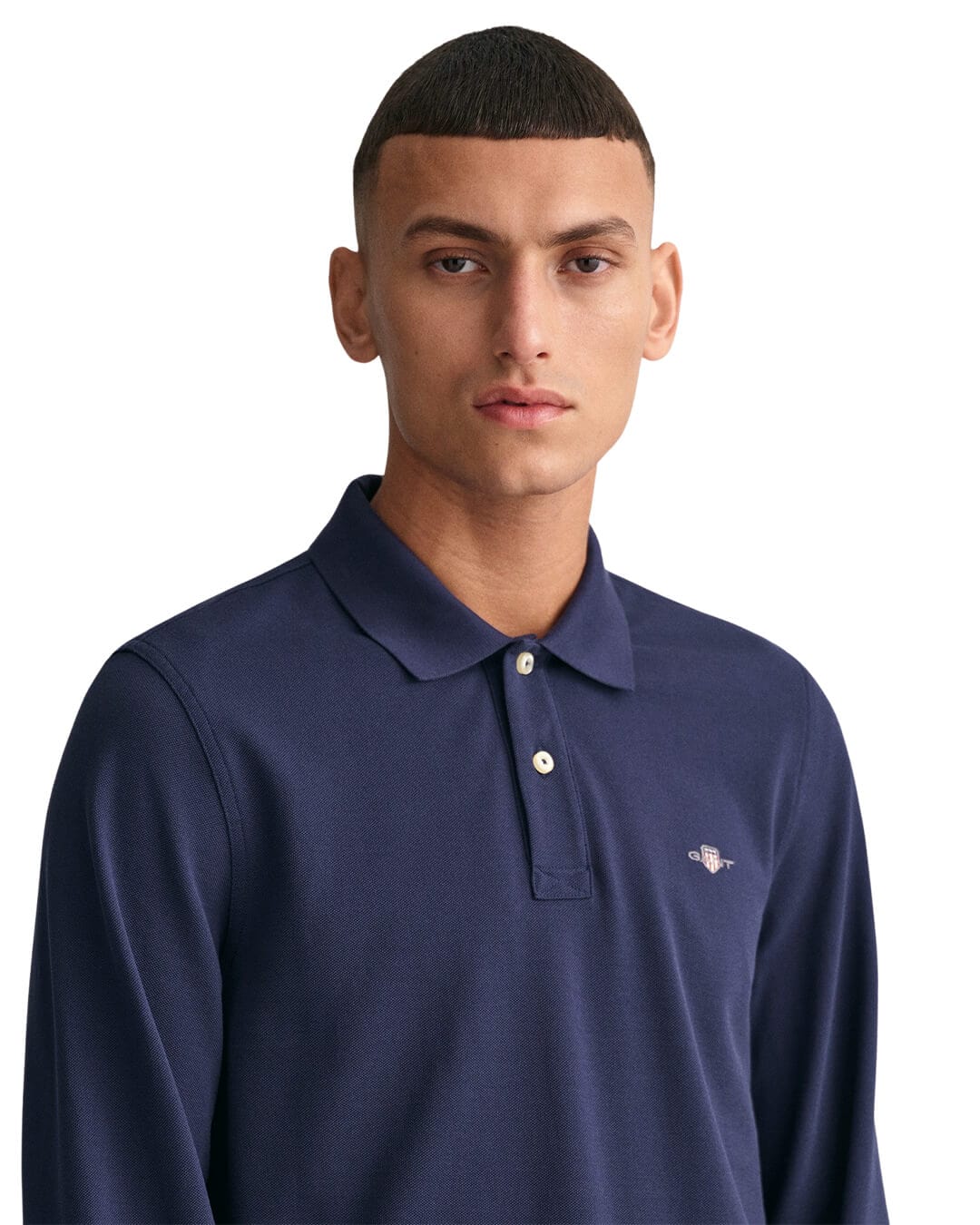 Gant Polo Shirts Gant Evening Blue Shield Piqué Rugger