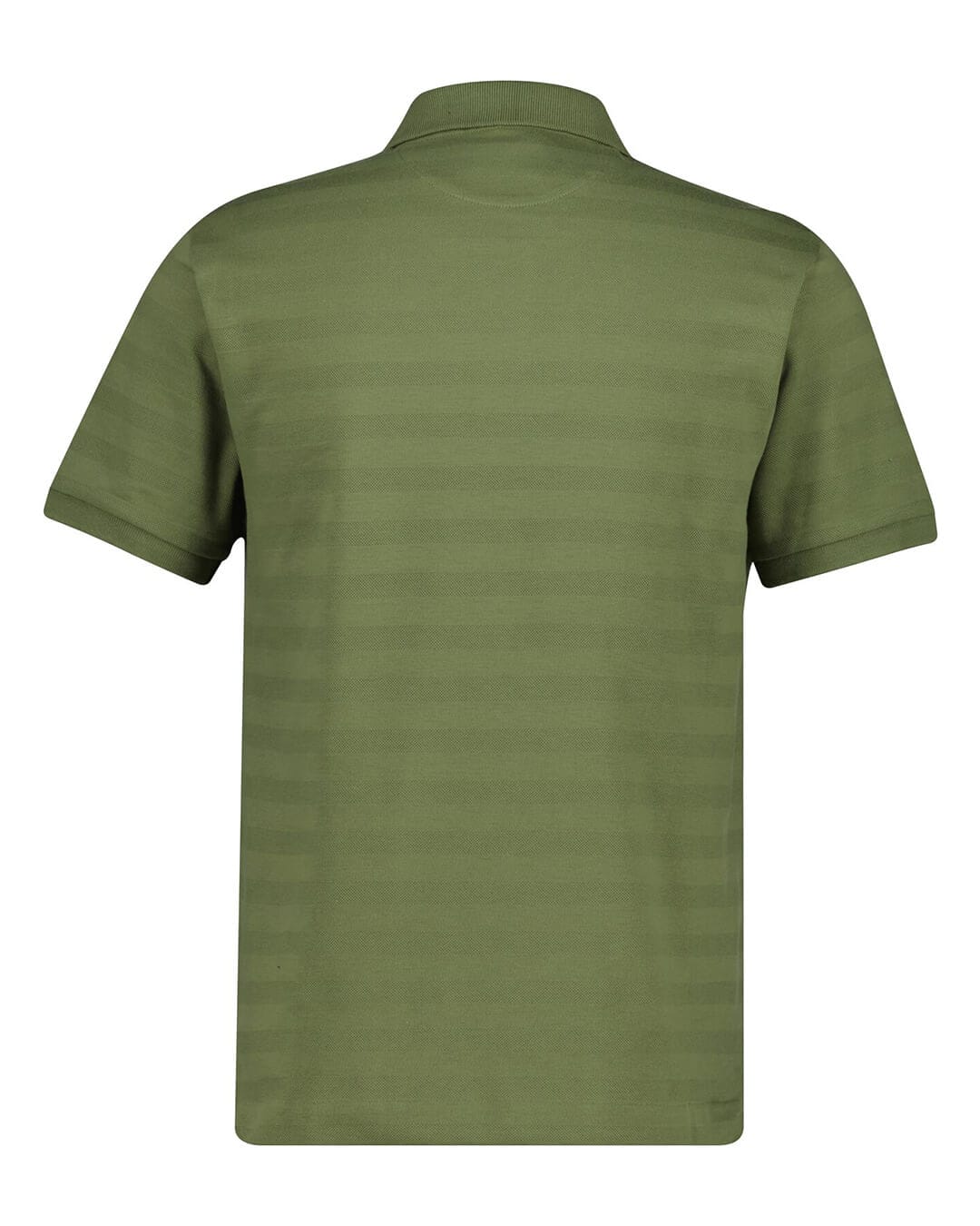 Gant Polo Shirts Gant Green Texture Stripe   Polo Shirt