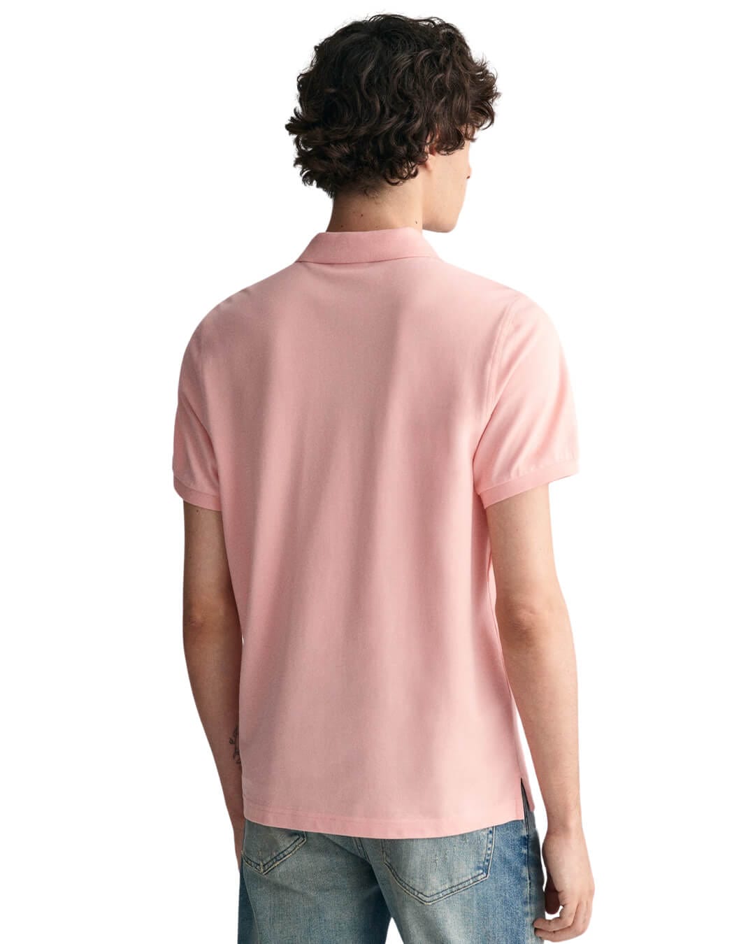 Gant Polo Shirts Gant Pink Regular Shield Pique Polo Shirt