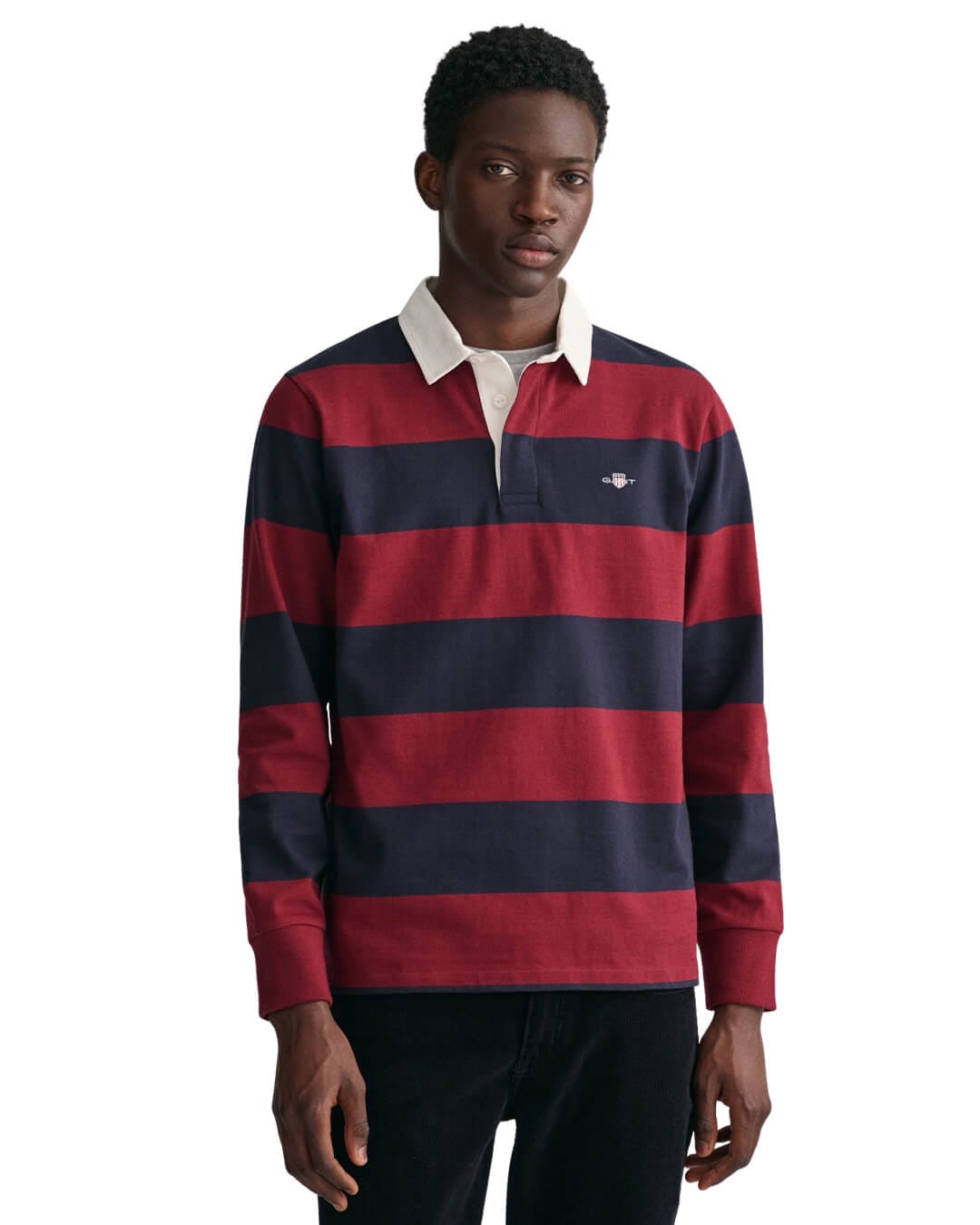 Gant Polo Shirts Gant Plumped Red Shield Barstripe Heavy Rugger