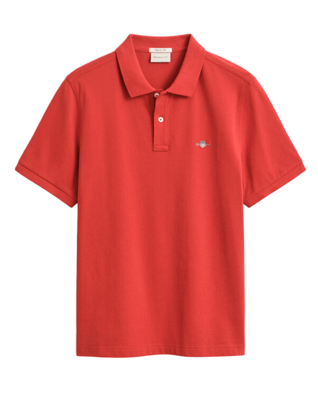 Gant Polo Shirts Gant Red Gant Reg Shield Ss Pique Polo G853 Maple Fire