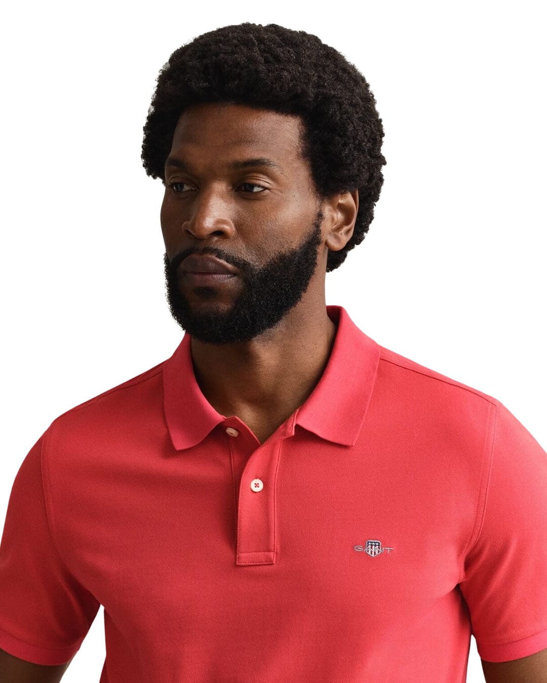 Gant Polo Shirts Gant Red  Pique Polo Shirt