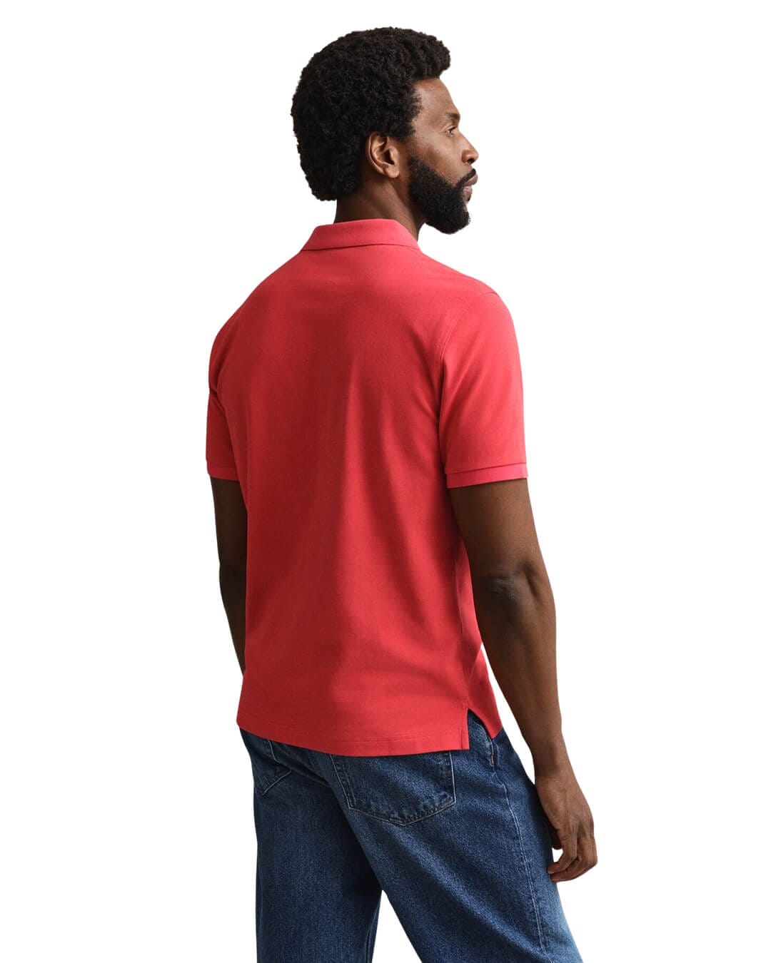 Gant Polo Shirts Gant Red  Pique Polo Shirt