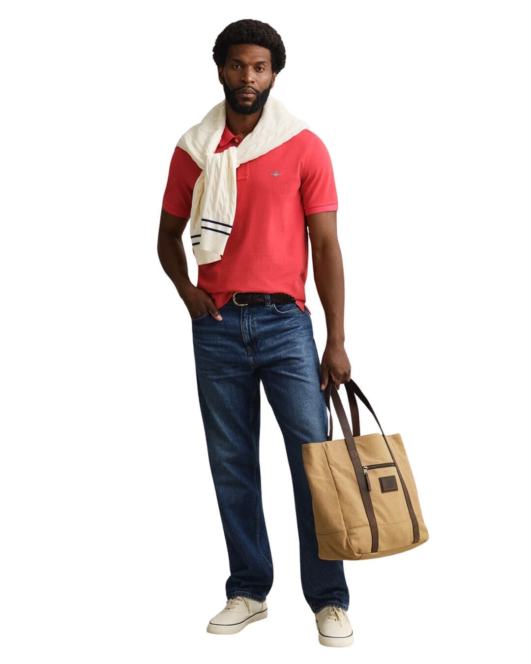 Gant Polo Shirts Gant Red  Pique Polo Shirt