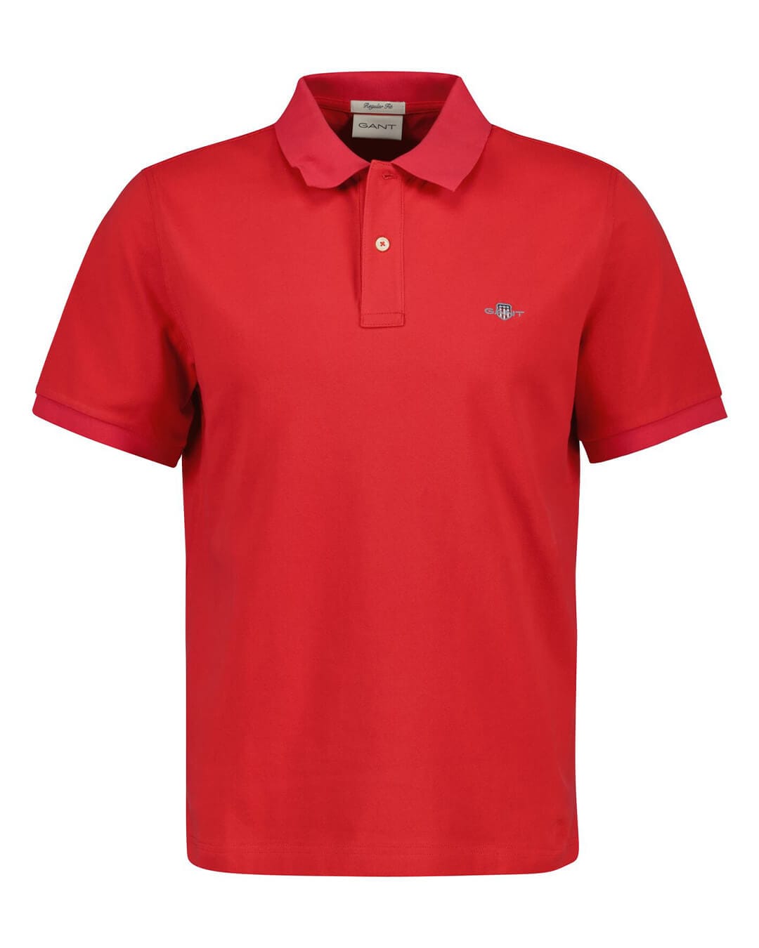 Gant Polo Shirts Gant Red  Pique Polo Shirt