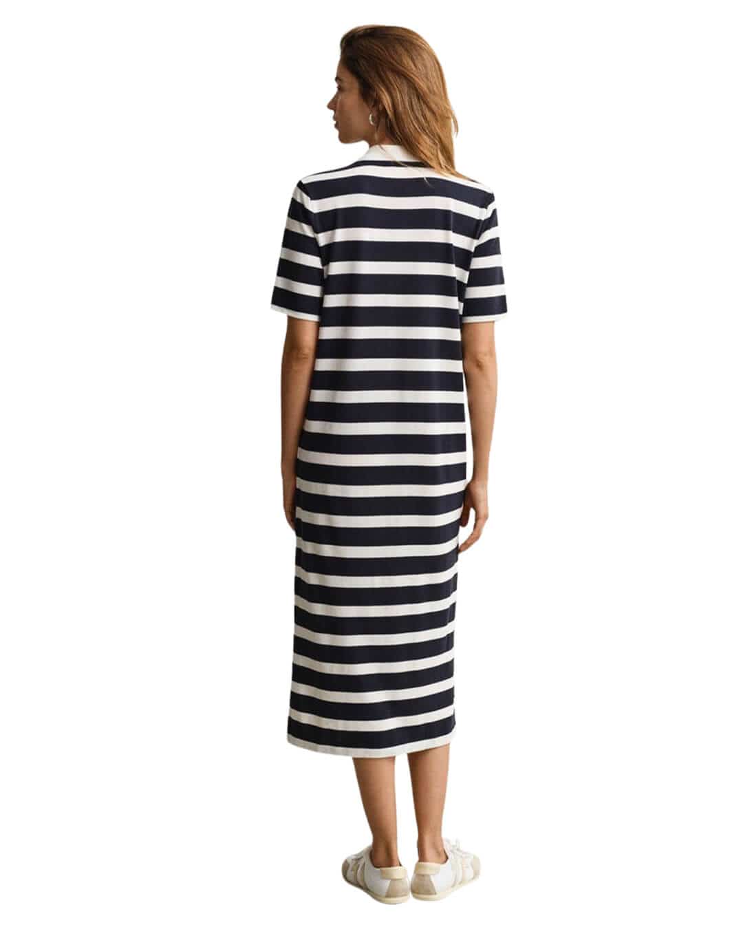 Gant Polo Shirts Gant Reg Striped Ss Polo Dress Evening Blue Polo Shirt