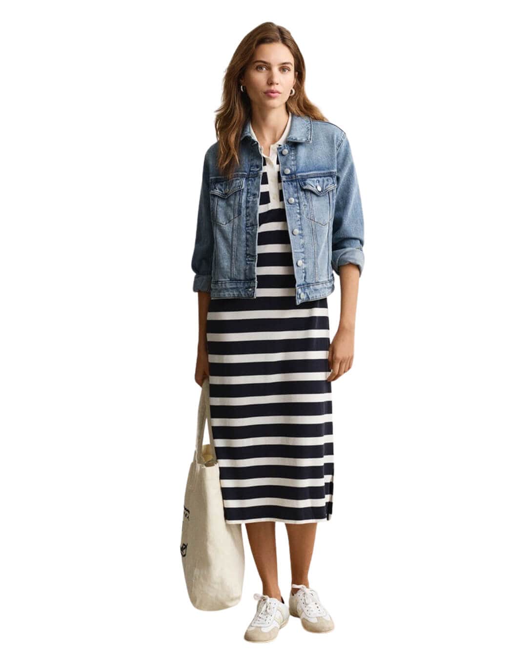 Gant Polo Shirts Gant Reg Striped Ss Polo Dress Evening Blue Polo Shirt