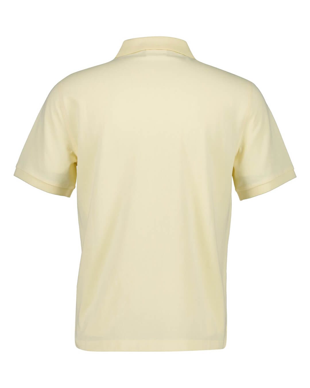Gant Polo Shirts Gant Vanilla Yellow Pique Polo Shirt