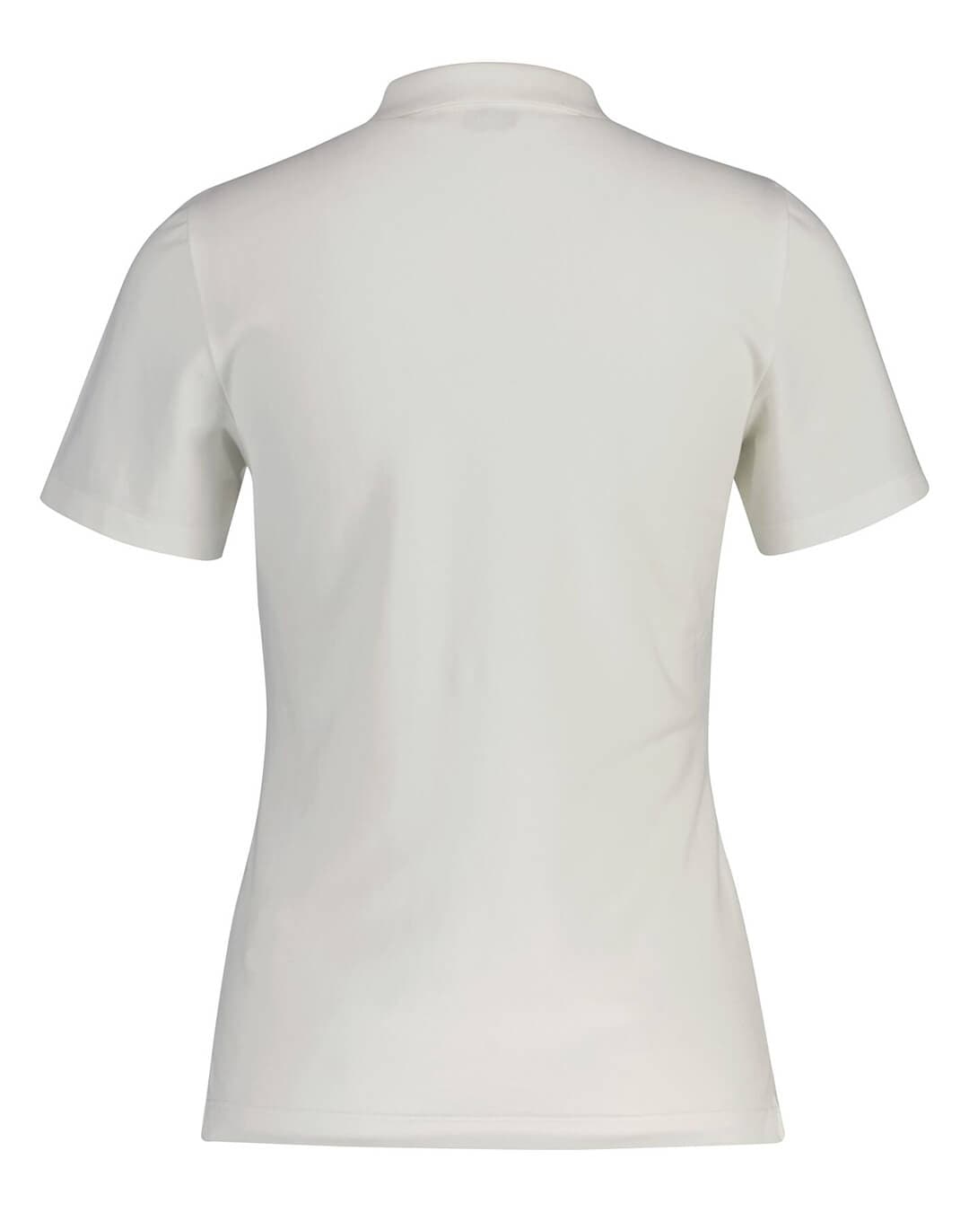 Gant Polo Shirts Gant White Pique Polo  Polo Shirt