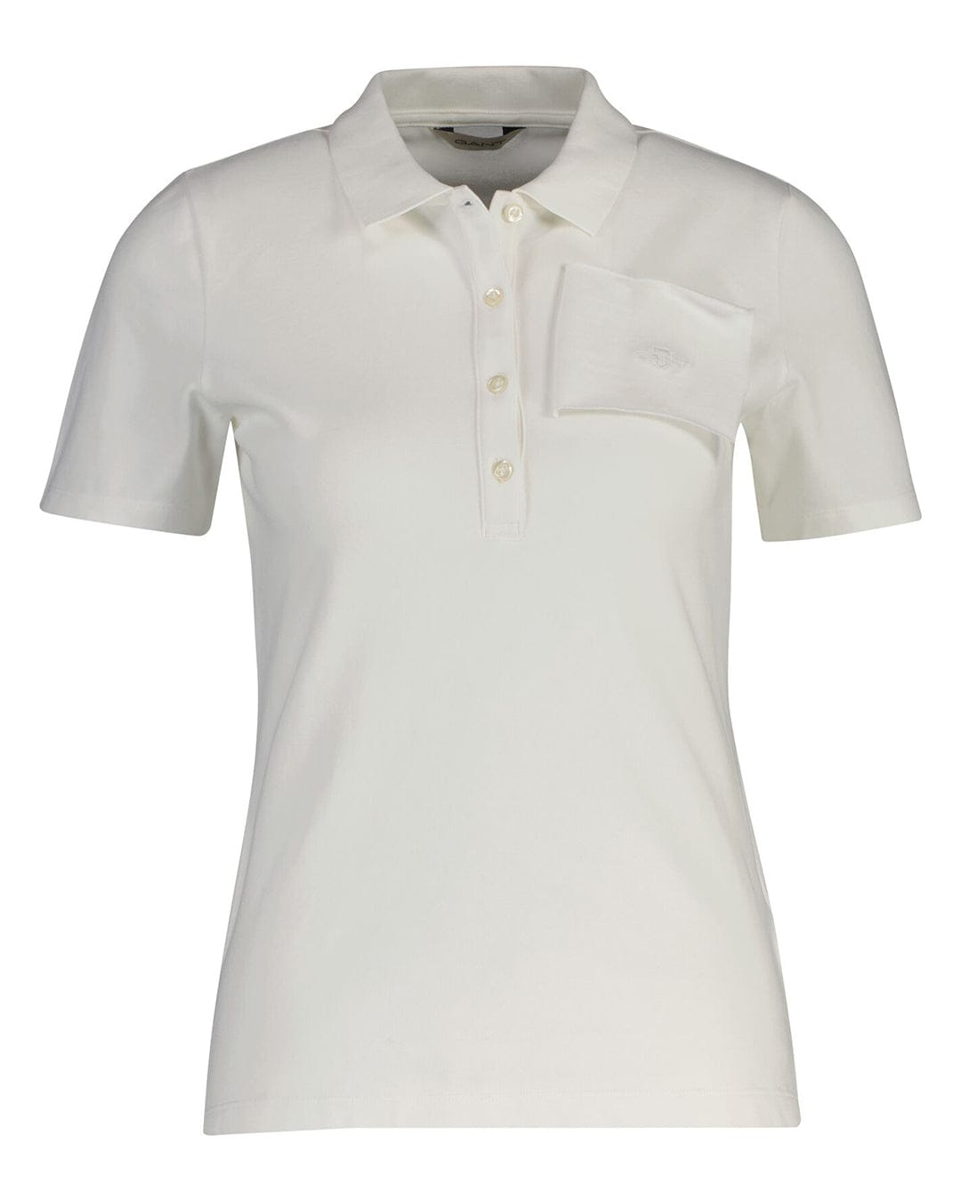 Gant Polo Shirts Gant White Pique Polo  Polo Shirt