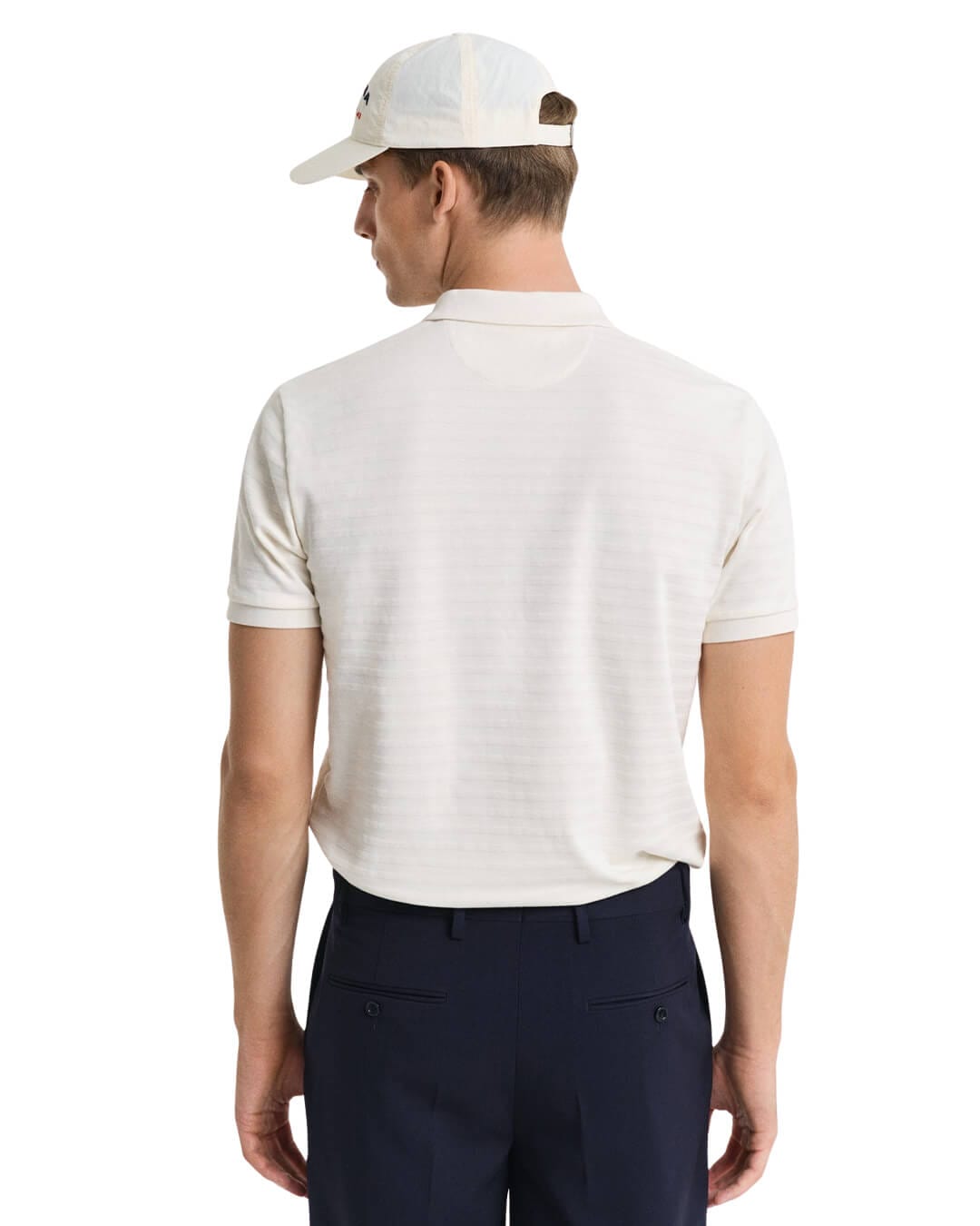 Gant Polo Shirts TEXTURE STRIPE POLO G130 CREAM Cream