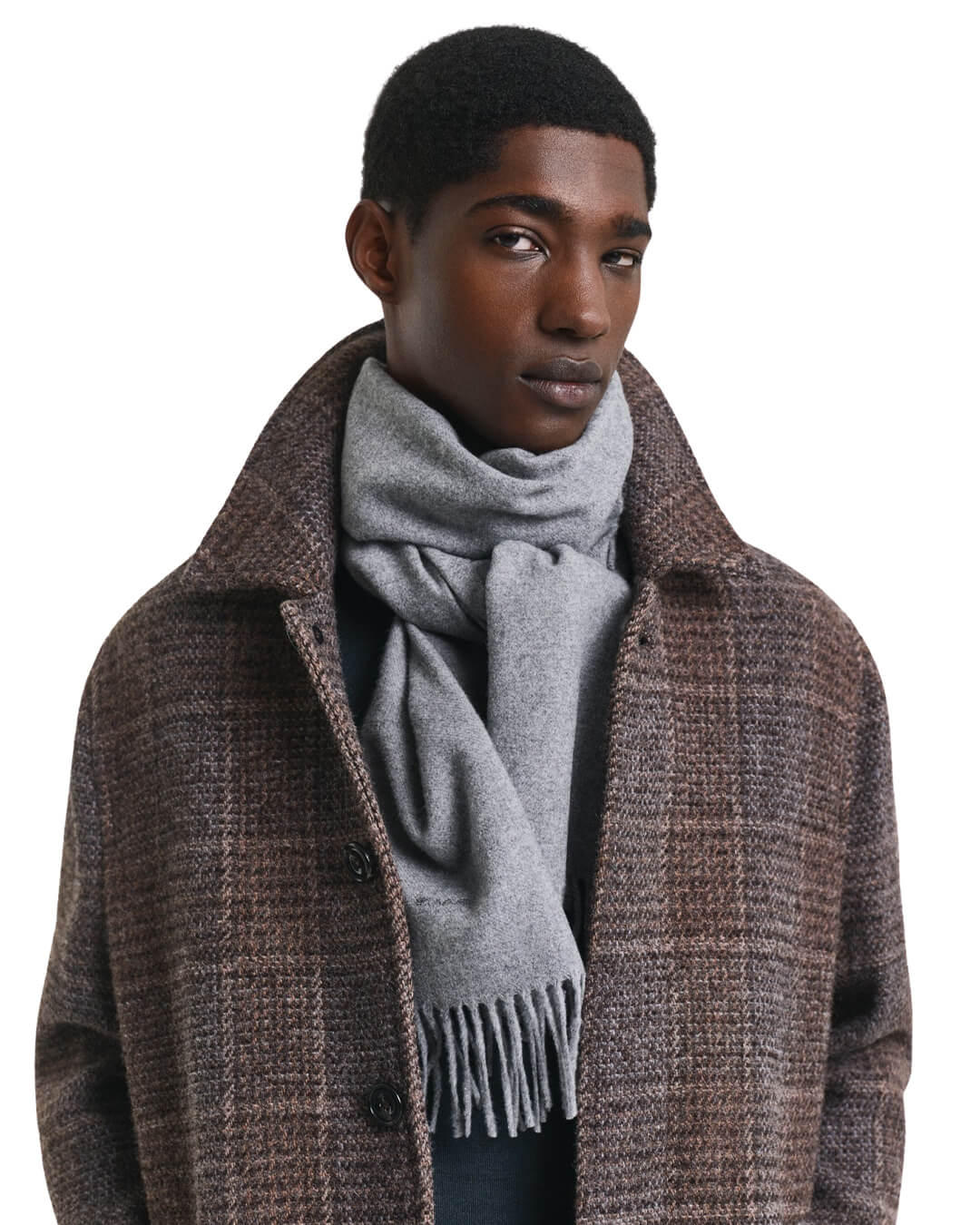 Gant Scarves ONE Gant UNISEX. WOOL SCARF G092 DARK GREY MELANGE