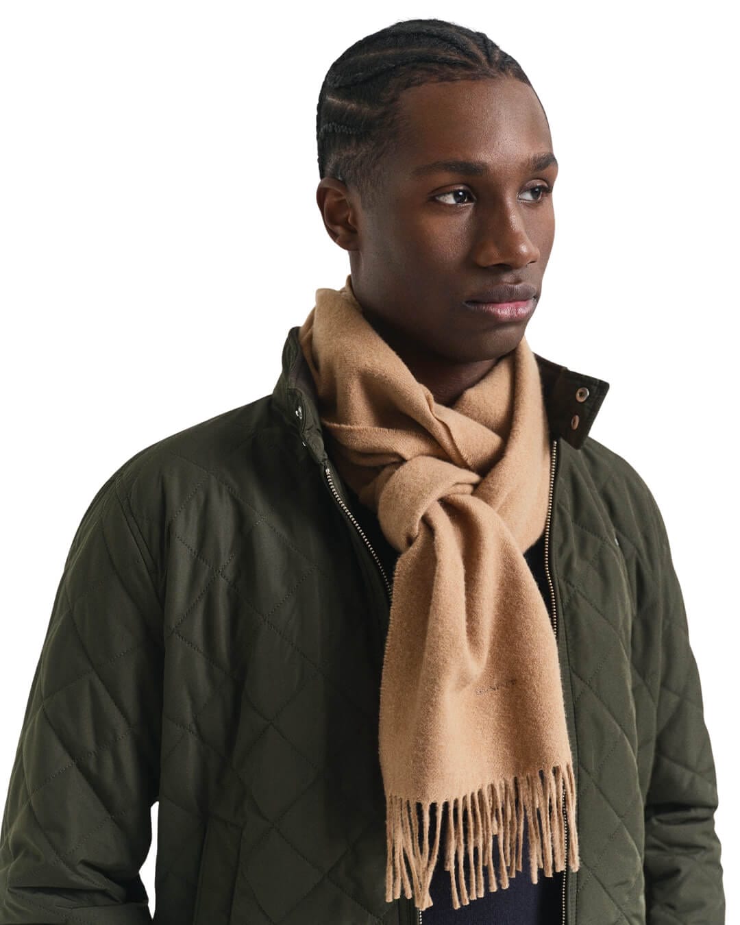 Gant Scarves ONE Gant UNISEX. WOOL SCARF G213 WARM KHAKI