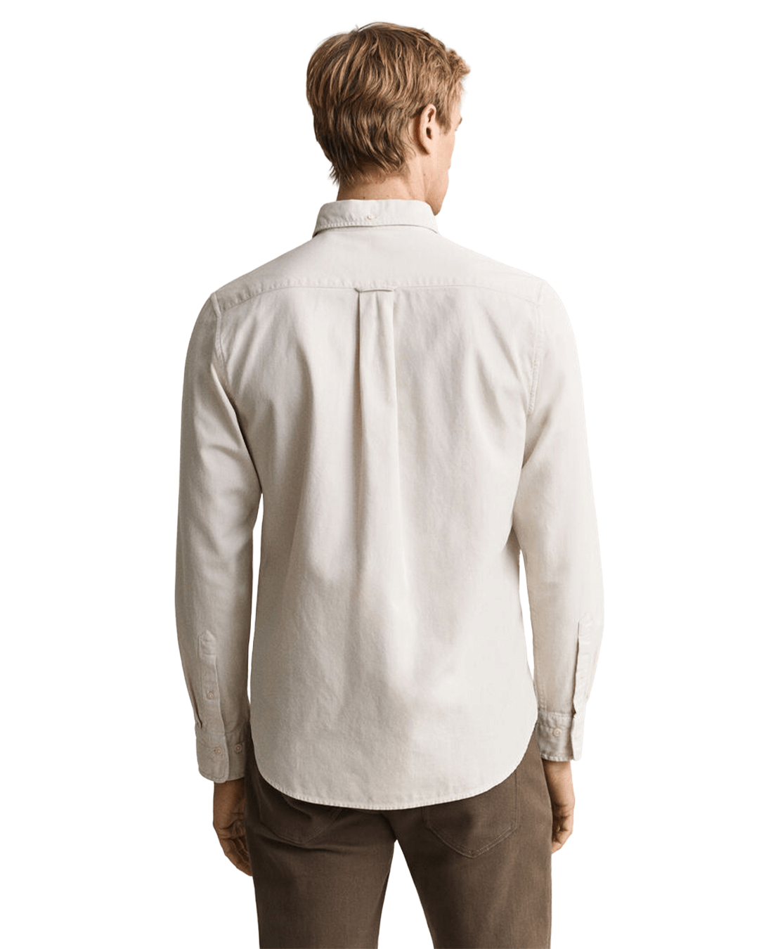 Gant Shirts Gant Beige Gant Regular Fit Twill Shirt G214 Sand