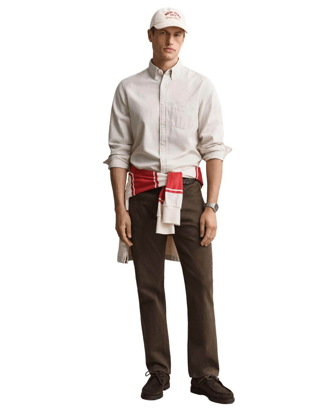 Gant Shirts Gant Beige Gant Regular Fit Twill Shirt G214 Sand