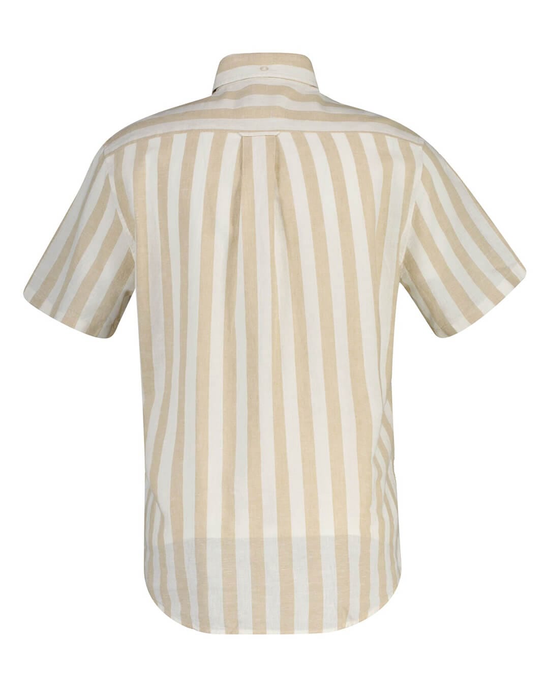 Gant Shirts Gant Beige Reg Cotton Linen Stripe Shirt