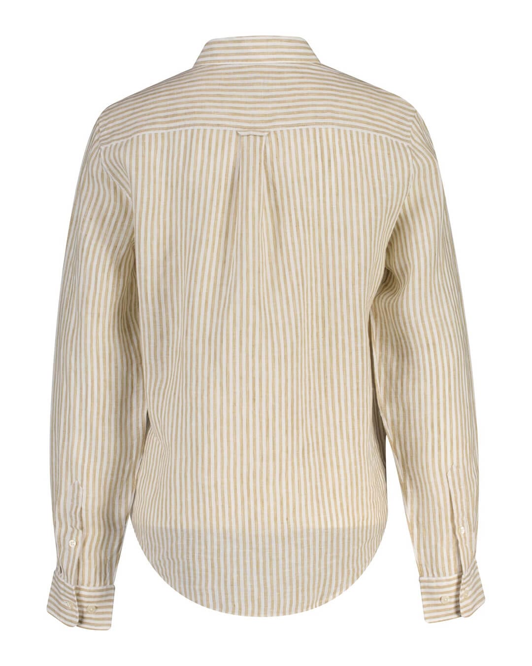 Gant Shirts Gant Beige Reg Striped Linen  Shirt