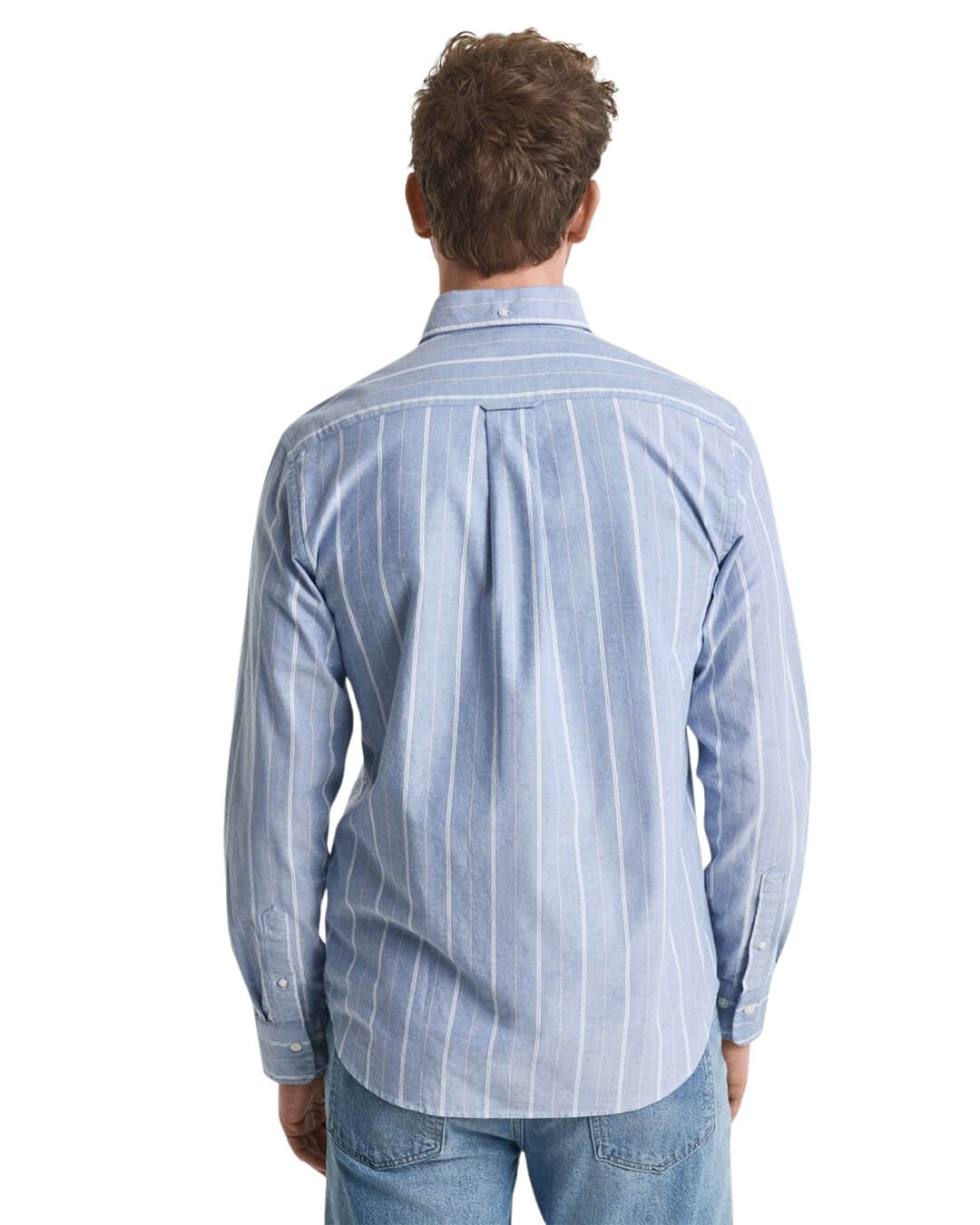 Gant Shirts Gant Blue Reg Classic Oxford Stripe Shirt G407 Rich