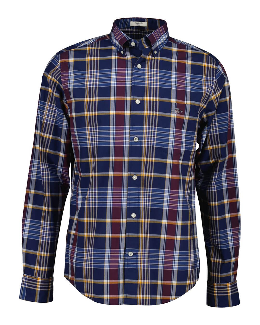 Gant Shirts Gant Blue Reg Classic Poplin Check G423 Persian