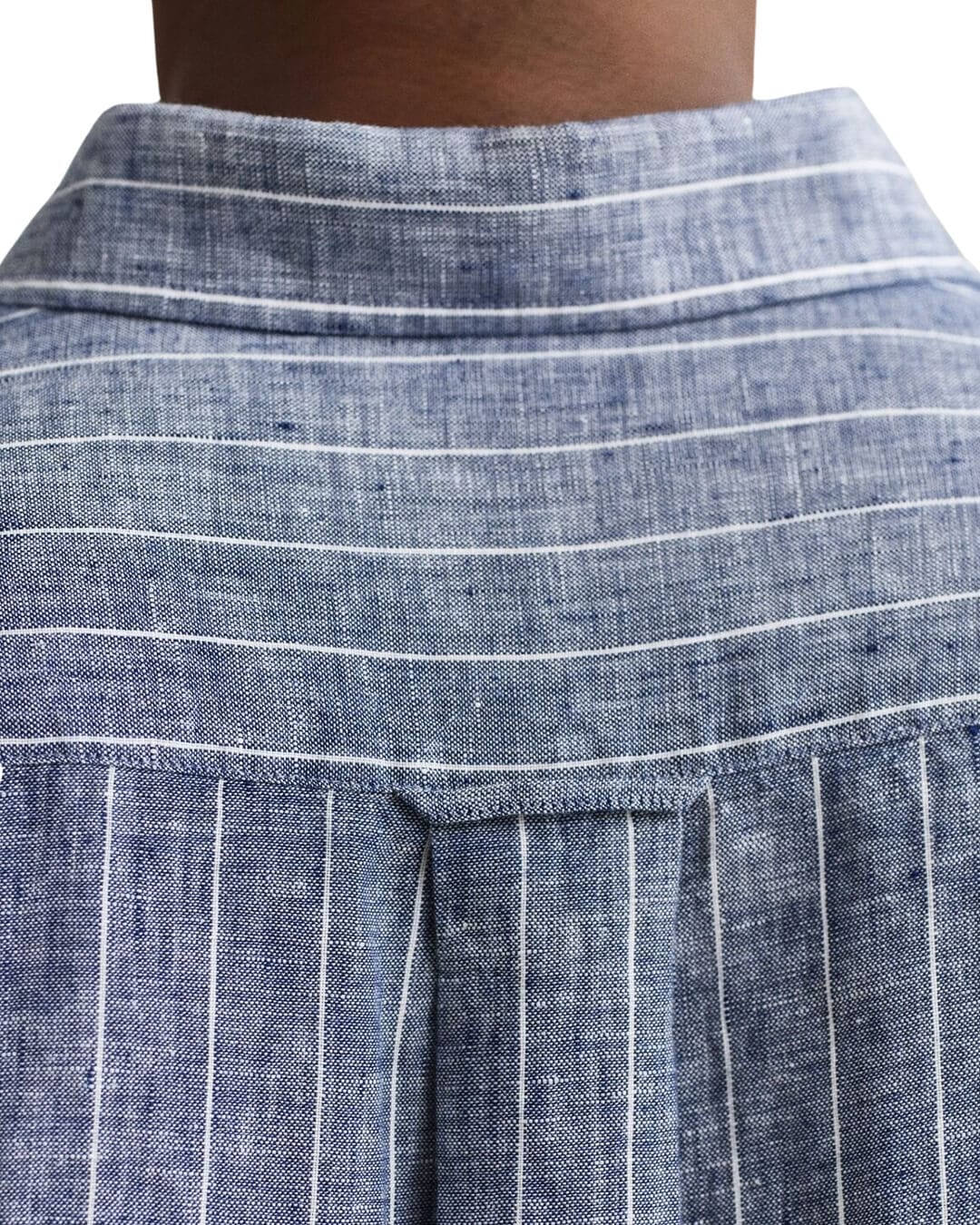 Gant Shirts Gant Blue Reg Linen Stripe Shirt