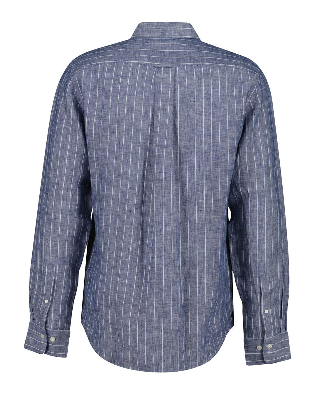 Gant Shirts Gant Blue Reg Linen Stripe Shirt