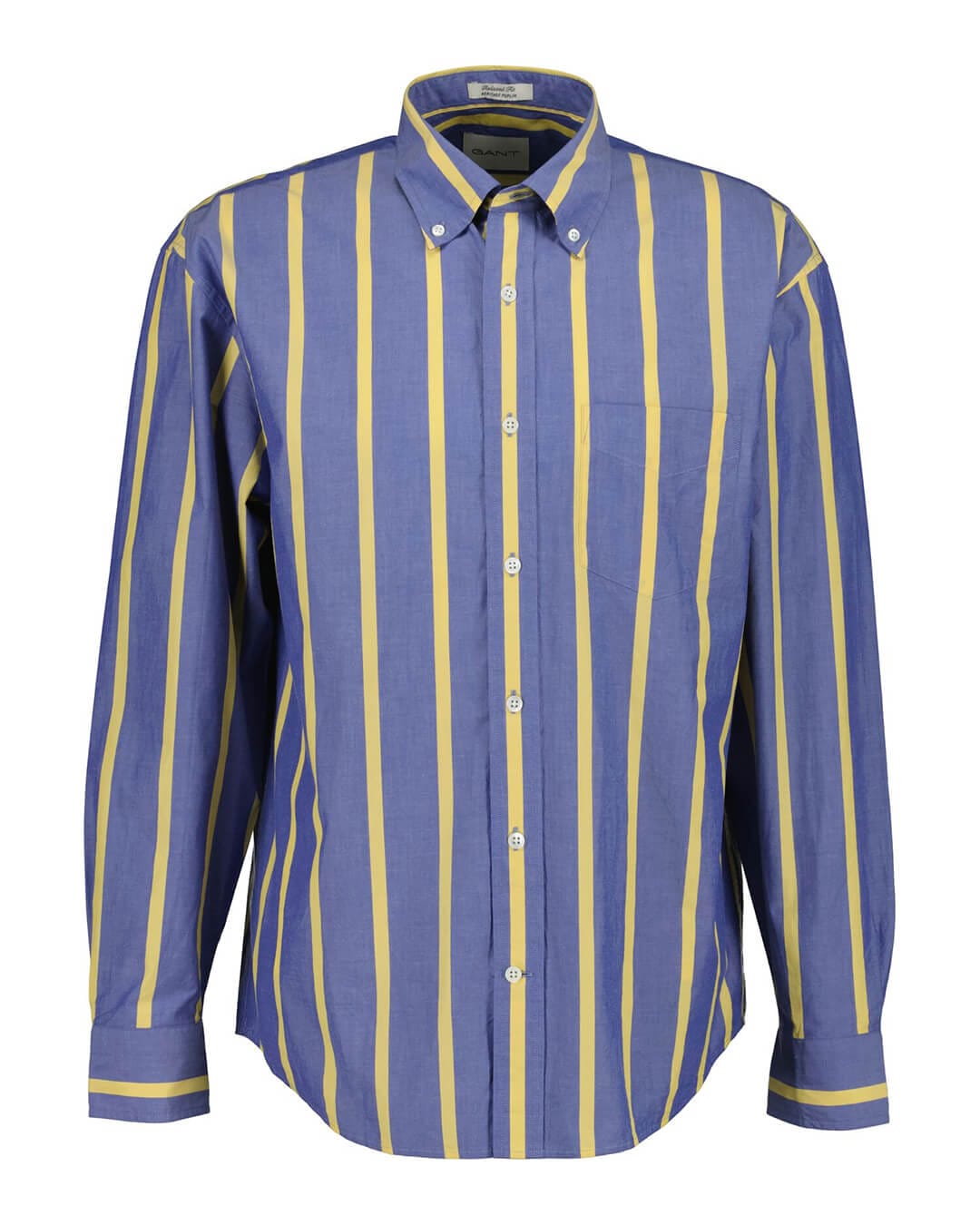 Gant Shirts Gant Blue Rel Heritage Poplin Stripe Shirt