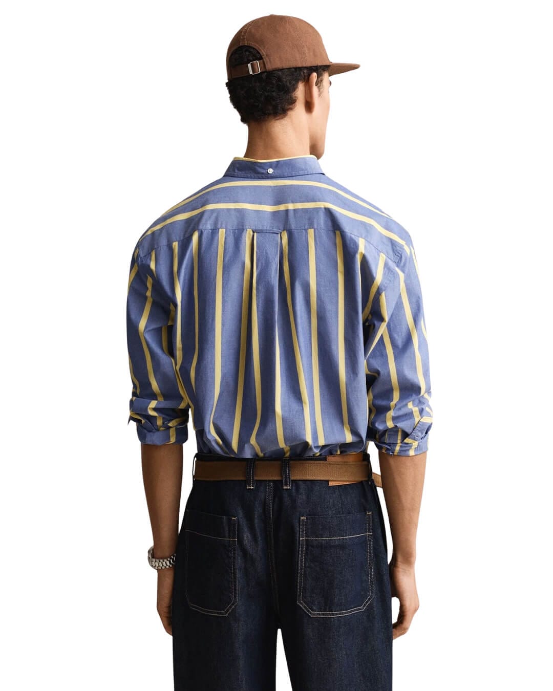 Gant Shirts Gant Blue Rel Heritage Poplin Stripe Shirt