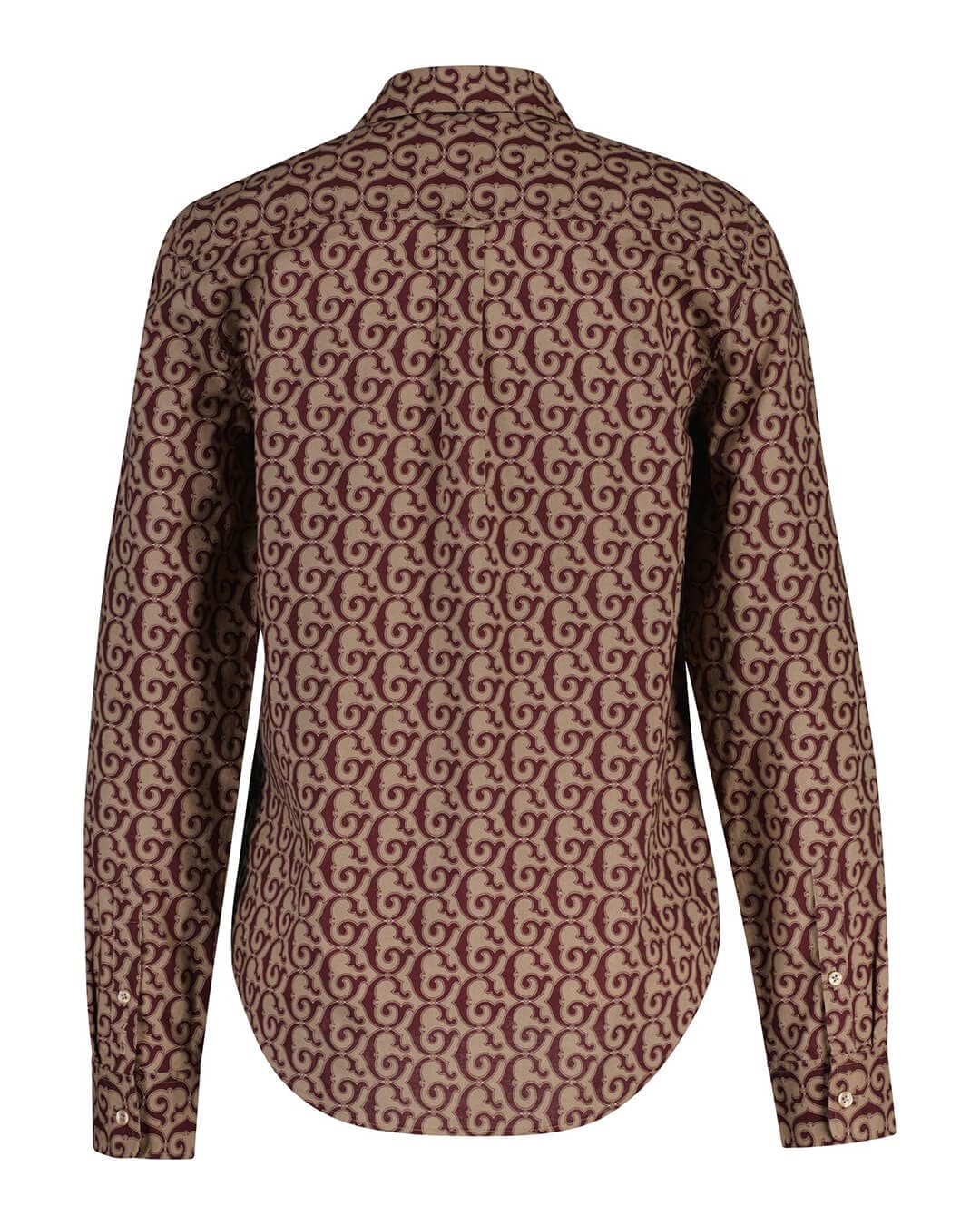 Gant Shirts Gant Bur Reg G Print Cot Voile Shirt G656 Plum Wine