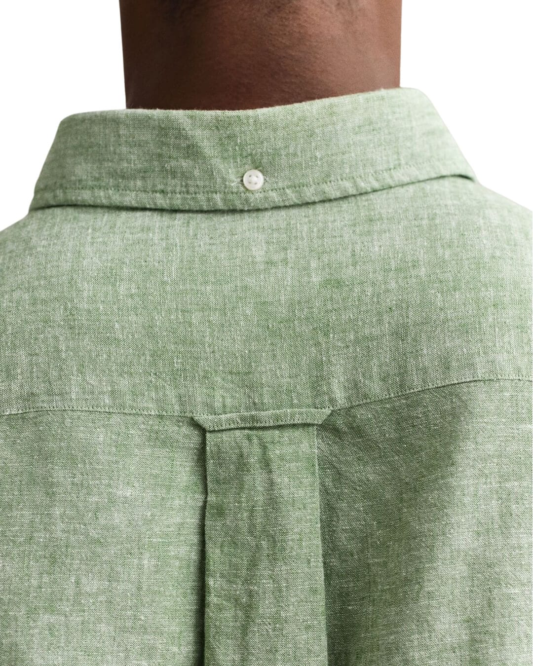 Gant Shirts Gant Green Reg Cotton Linen Shirt
