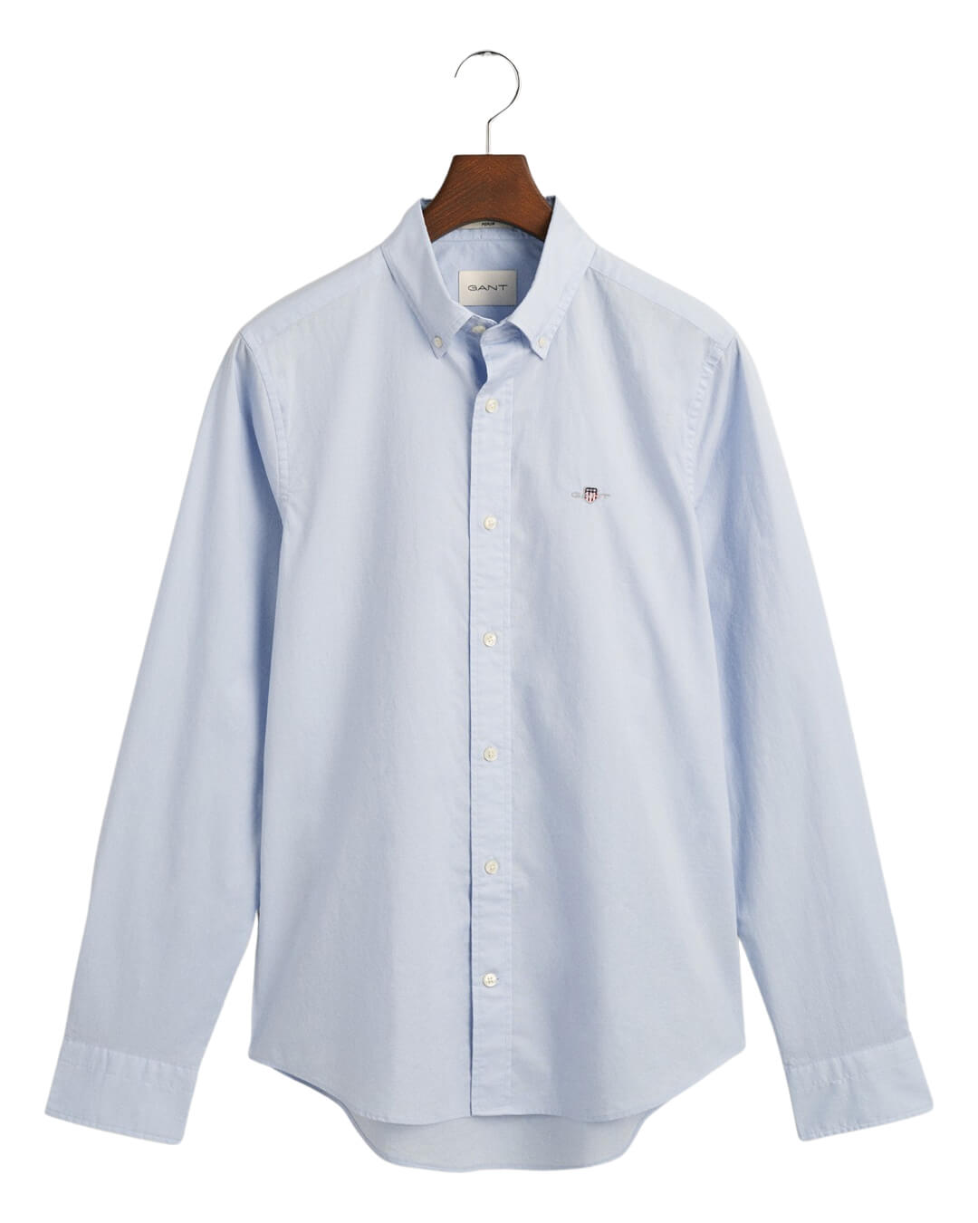 Gant Shirts Gant Light Blue Slim Fit Poplin Shirt