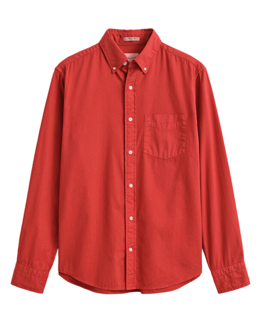 Gant Shirts Gant Red Gant Regular Fit Twill Shirt G853 Maple Fire