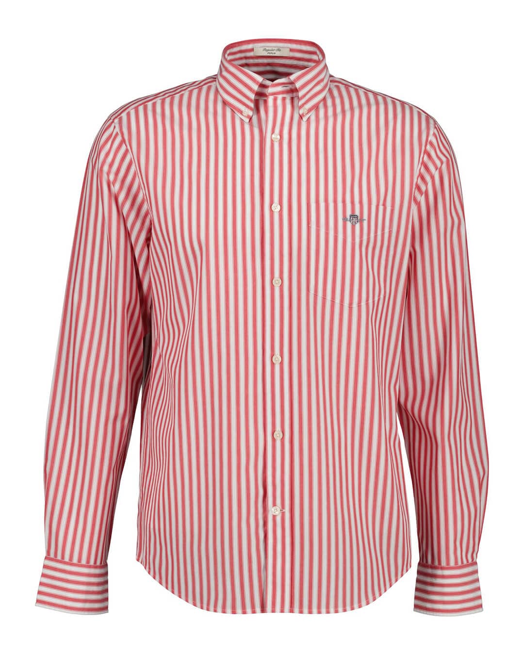 Gant Shirts Gant  Red Reg Classic Poplin Stripe Shirt