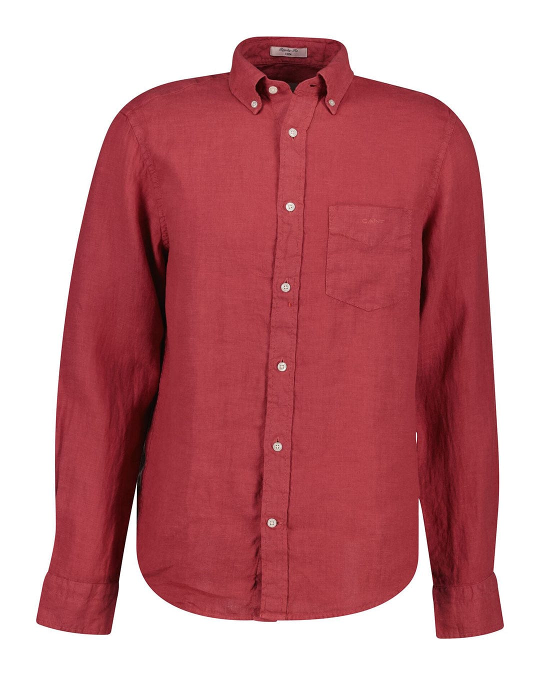 Gant Shirts Gant Red Reg Gmnt Dyed  Shirt