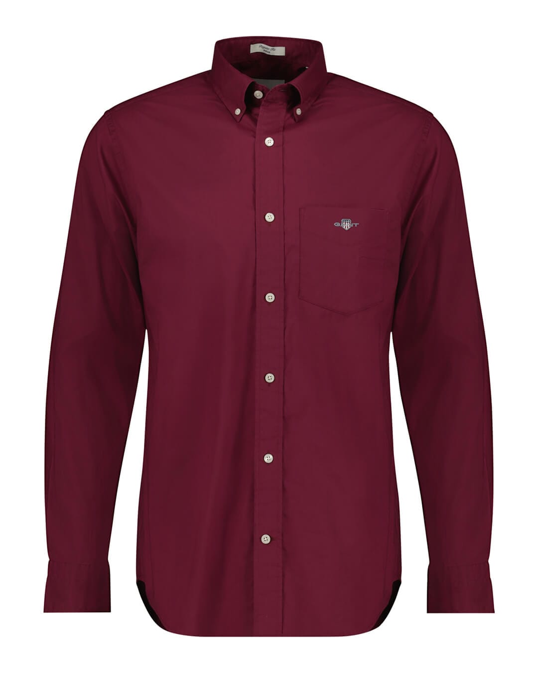 Gant Shirts Gant Red Regular Fit Poplin Shirt