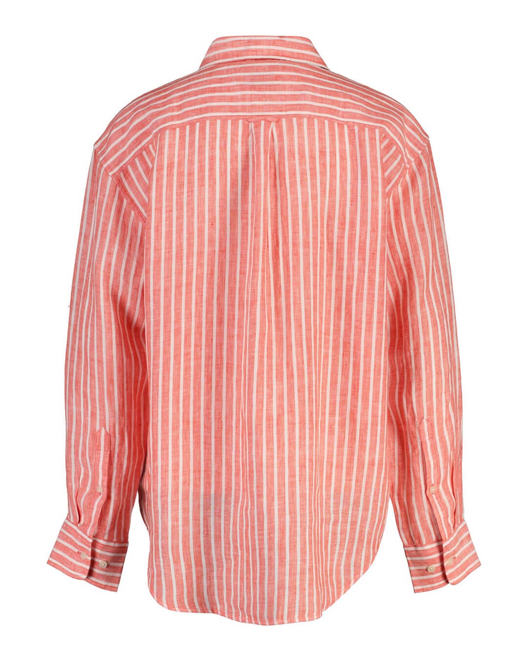 Gant Shirts Gant Red Rel Striped Linen  Shirt
