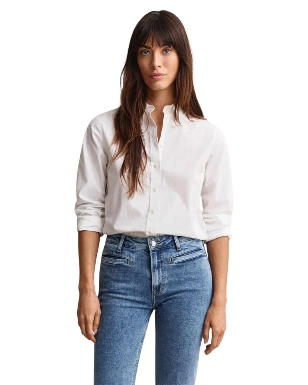 Gant Shirts Gant Reg Classic Poplin Shirt White Shirt