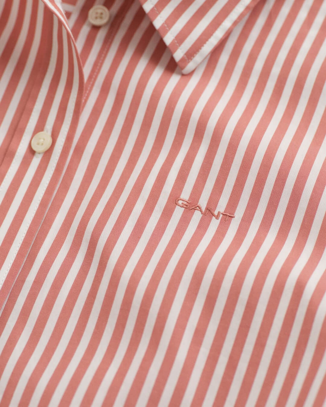 Gant Shirts Gant REG CLASSIC POPLIN STRIPED SHIRT G654 FADED BRICK