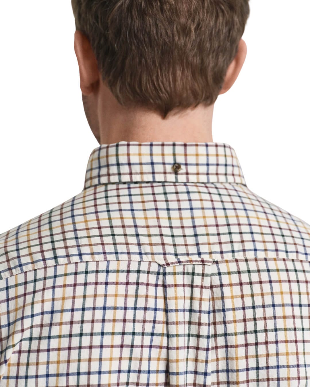 Gant Shirts Gant REG TWILL CHECK SHIRT G229 MAHOGANY BROWN